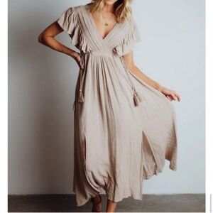 Baltic Born Jennifer V-Neck Maxi Dress Size XL